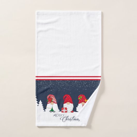 Kerstgnomen Bad Handdoek (Handdoek)
