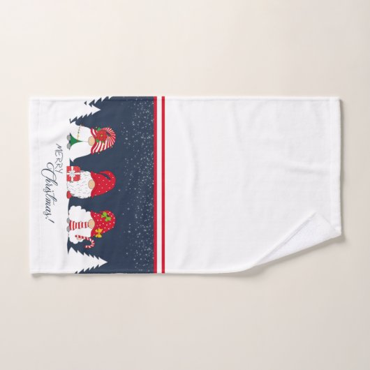 Kerstgnomen Bad Handdoek (Handdoek)