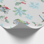 Kerstgnomen bij het spelen cadeaupapier (Hoek)