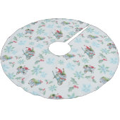 Kerstgnomen bij het spelen kerstboom rok (Gekanteld)