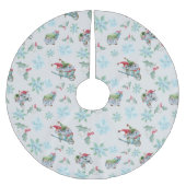 Kerstgnomen bij het spelen kerstboom rok (Voorkant)