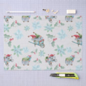 Kerstgnomen bij het spelen tissuepapier (Craft)