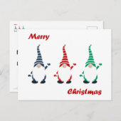 Kerstgnomen Briefkaart (Voorkant / Achterkant)