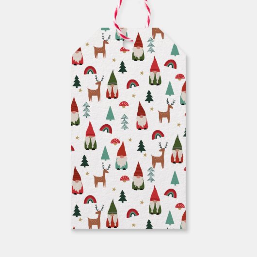 Kerstgnomen Cadeaulabel (Achterkant)