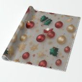 kerstgnomen cadeaupapier (Uitgerold)