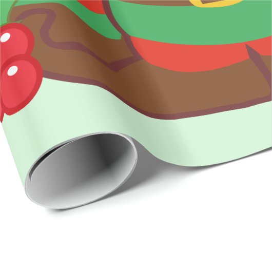 Kerstgnomen Cadeaupapier (Rol Hoek)