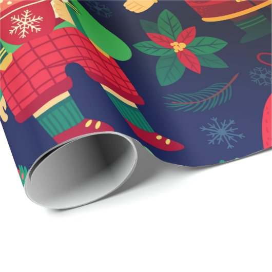 Kerstgnomen Cadeaupapier (Rol Hoek)