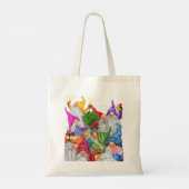 Kerstgnomen Canvas tas Celebratie (Achterkant)