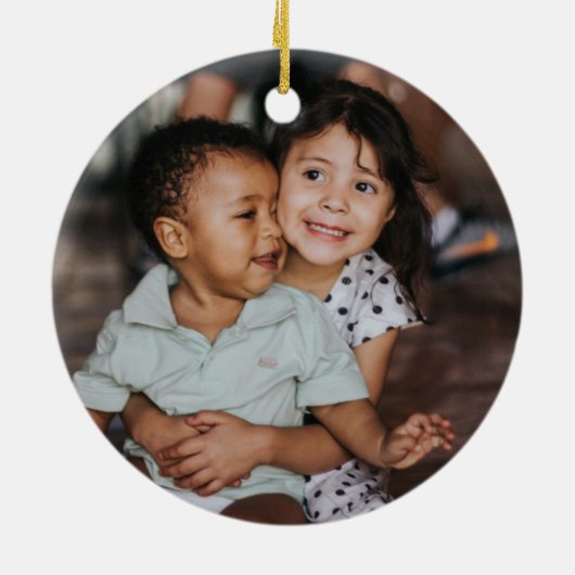 Kerstgnomen Cute Funny Holiday Keramisch Ornament (Achterkant)