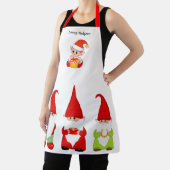 Kerstgnomen en Cute Elf op White Schort (Insitu)