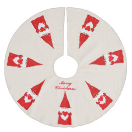 Kerstgnomen en sneeuwvlokken op Ivoorkust Kerstboom Rok