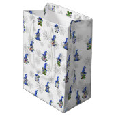 kerstgnomen en Snowflakes Medium Cadeauzakje (Achterkant Gekanteld)