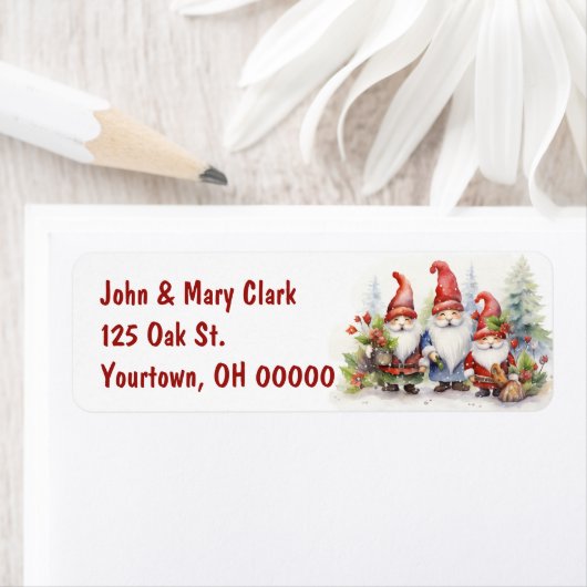 Kerstgnomen Etiket (Insitu)