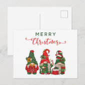 Kerstgnomen Feestdagenkaart (Voorkant / Achterkant)
