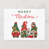 Kerstgnomen Feestdagenkaart (Voorkant)