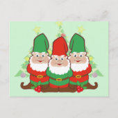 Kerstgnomen Feestdagenkaart (Voorkant)