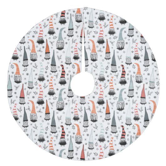 Kerstgnomen Fleece Kerstboom Rok (Voorkant)