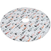 Kerstgnomen Fleece Kerstboom Rok (Gekanteld)