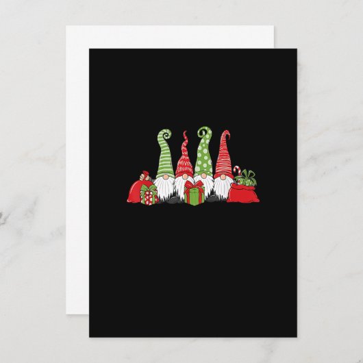 Kerstgnomen Funny Kerstmis Winter Vibes_ Kaart (Voorkant / Achterkant)
