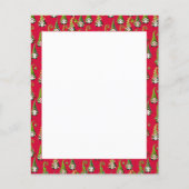 kerstgnomen gedrukte papierbladen (Voorkant)