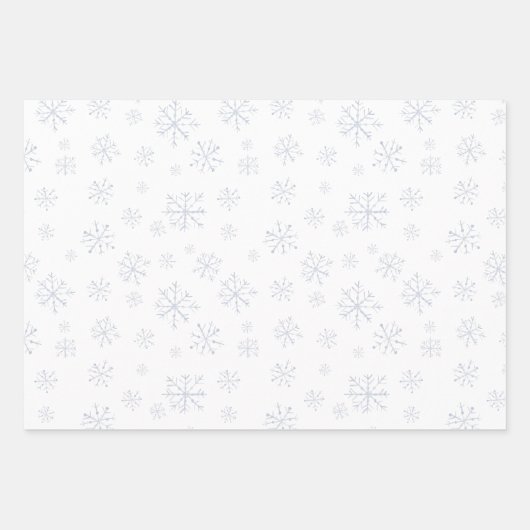 Kerstgnomen GNOEL Winter Snowflake Inpakpapier Vel (Voorkant 2)