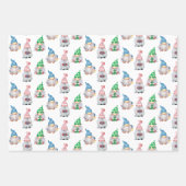 Kerstgnomen GNOEL Winter Snowflake Inpakpapier Vel (Voorkant)