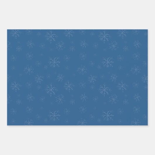 Kerstgnomen GNOEL Winter Snowflake Inpakpapier Vel (Voorkant 2)