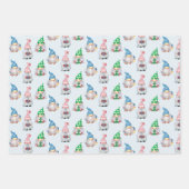 kerstgnomen GNOEL Winter Snowflake Wrapping P Inpakpapier Vel (Voorkant)