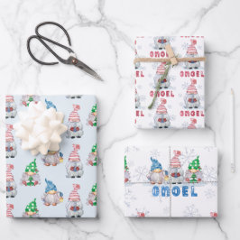 kerstgnomen GNOEL Winter Snowflake Wrapping P Inpakpapier Vel