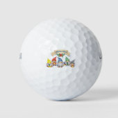 Kerstgnomen Golfballen (Voorkant)