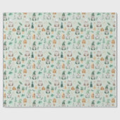 Kerstgnomen Green Trendy Whimsical Holiday Cadeaupapier (Vlak)