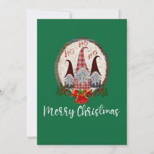 Kerstgnomen Groen Rustiek, Trendy  Kaart