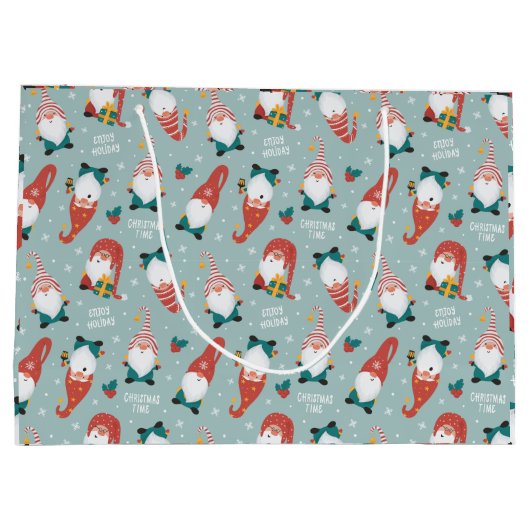 Kerstgnomen Groot Cadeauzakje (Achterkant)