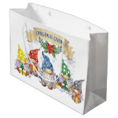 Kerstgnomen Groot Cadeauzakje (Achterkant Gekanteld)