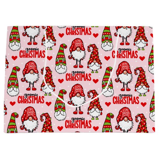 Kerstgnomen Groot Cadeauzakje (Voorkant)