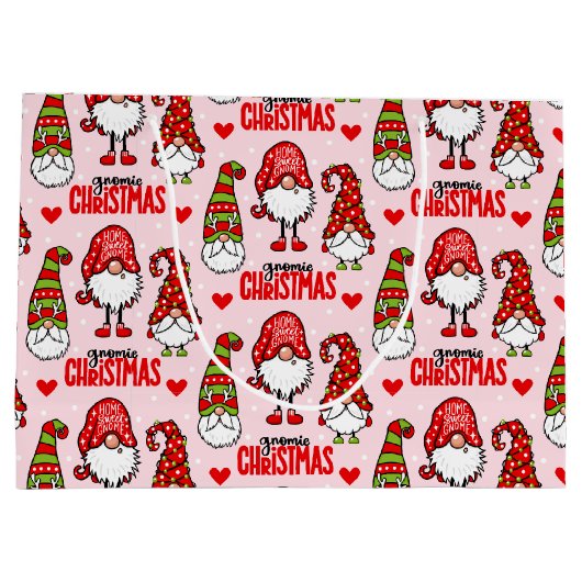 Kerstgnomen Groot Cadeauzakje (Achterkant)