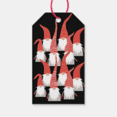Kerstgnomen Holiday Elves Cute Seasonal Xmas Cadeaulabel (Achterkant)