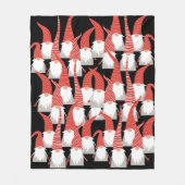 Kerstgnomen Holiday Elves Cute Seasonal Xmas Fleece Deken (Voorkant)