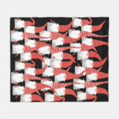 Kerstgnomen Holiday Elves Cute Seasonal Xmas Fleece Deken (Voorkant (Horizontaal))
