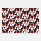 Kerstgnomen Holiday Elves Cute Seasonal Xmas Inpakpapier Vel (Voorkant)