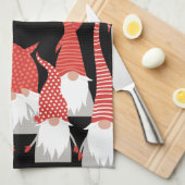 Kerstgnomen Holiday Elves Cute Seasonal Xmas Theedoek (Quarter Fold)