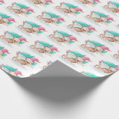 kerstgnomen in de steek cadeaupapier (Hoek)