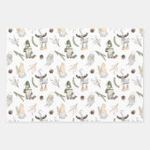 Kerstgnomen Inpakpapier Vel (Voorkant)