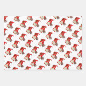 Kerstgnomen Inpakpapier Vel (Voorkant)