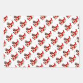 Kerstgnomen Inpakpapier Vel (Voorkant 3)