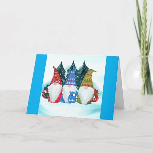 Kerstgnomen Kaart (Voorkant)