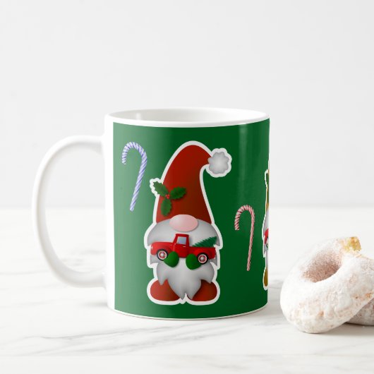 Kerstgnomen Koffiemok (Met donut)