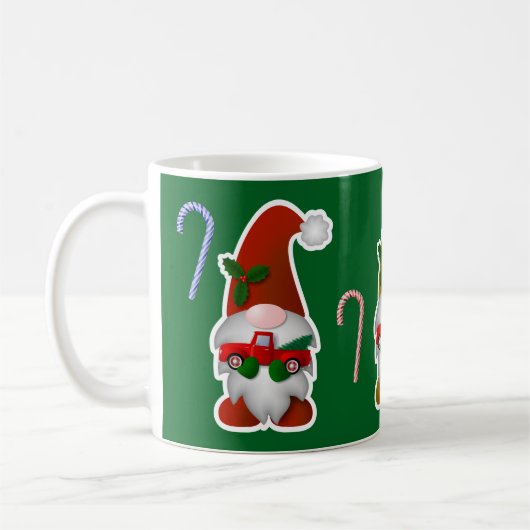 Kerstgnomen Koffiemok (Links)