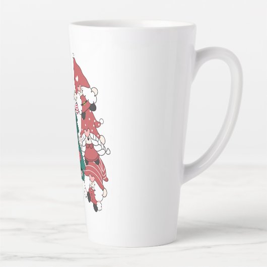 Kerstgnomen Latte Mok (Rechts)