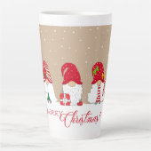 Kerstgnomen Latte Mok (Voorkant)